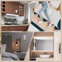 Motion Sensor Switch with Outlet, ASOFTY PIR Wireless Motion Sensor Plug with…