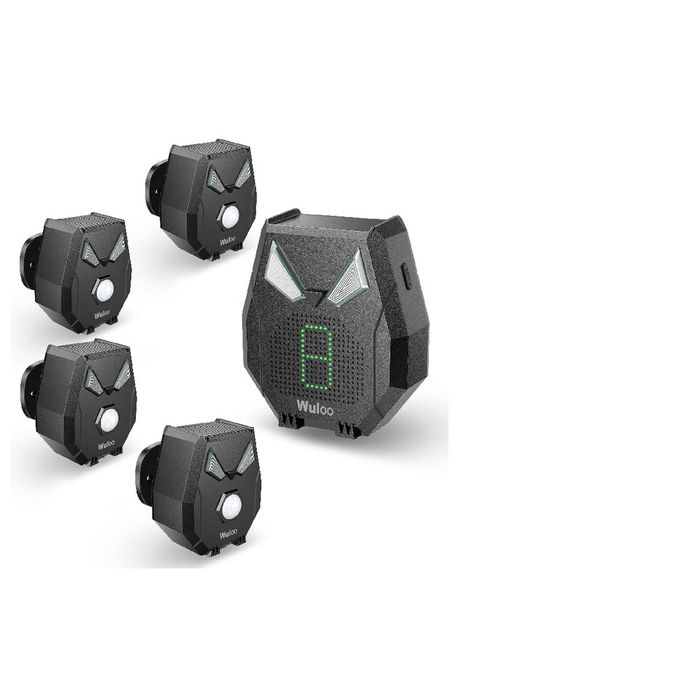Wuloo Solar Driveway Alarm Wireless Outside Weatherproof 1/3 Mile Long Range