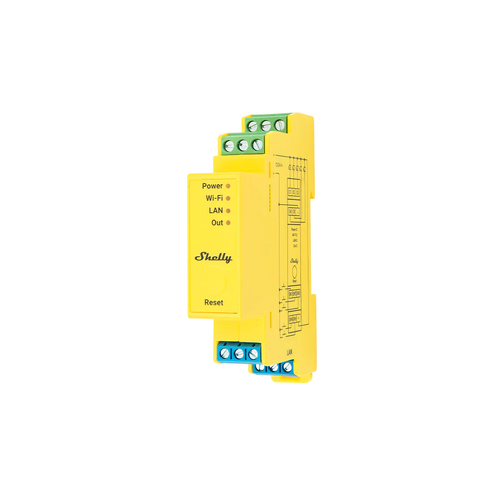 Shelly Pro RGBWW PM 12/24V 5CH DIN Rail RGBW CCT WiFi LAN – Open Box