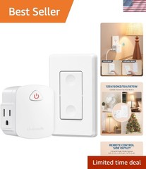 Remote Controlled 15A Outlet Switch – Convenience for All Household Needs