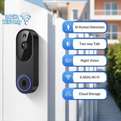 Ring Video Doorbell 1080p HD Camera WI-FI Night Vision Motion Detection Wireles