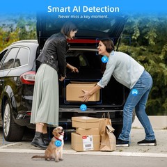6pcs Wifi Wireless Security Camera System Solar Battery Powered Home 2 Way Talk