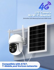 MOES 4G LTE Cellular Solar Wireless Security Camera Lifetime Free Unlimited Data