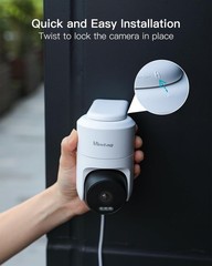 300° Pan Wireless Outdoor Security Camera, No Subscription Free 7-Day Cloud/S…