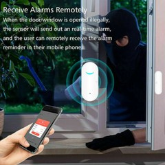 WIFI Wireless Smart Door Window Sensor Detector Alarm For Alexa Google Home APP
