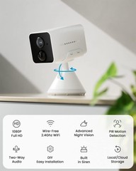 ieGeek Indoor Smart 1080P HD Security Camera Wireless Two-Way Audio Night Vision