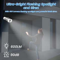 ANRAN Wireless Security Camera WiFi 3MP Solar Battery Audio Waterproof 2PACK