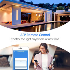 Smart WIFI In-Wall Switch For Alexa Google Home APP No Remote Control&Schedule