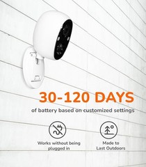 SensForge 2.5K Battery WiFi Security Camera Camera, AI Detection, Night Vision
