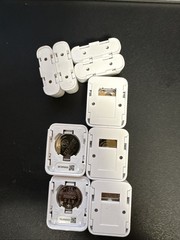SimpliSafe Entry Sensor Lot – 3 with Mounting Plates + 2 Extra (Missing Mounts)