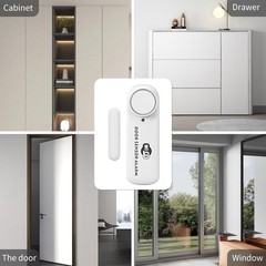 100dB WiFi Door & Window Alarm Sensor – Smart Home Security with App Alerts &…