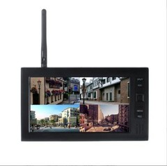 Digital 4 Wireless CCTV Camera with 7” LCD Monitor DVR Record Home Security NEW