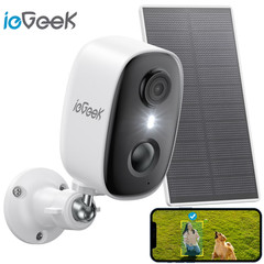 ieGeek Outdoor Wireless Security Camera 2K Color Night Vision Home Battery CCTV