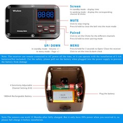 Solar Driveway Alarm Wireless Outside 1800ft Range Outdoor Motion Sensor