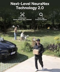 Baseus X1 Pro Outdoor Wireless Solar Security Camera Dual 3K AI Cameras (SEALED)