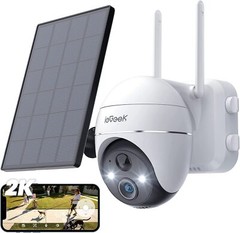 ieGeek Outdoor Wireless WiFi CCTV 360° PTZ Solar Battery Powered Security Camera