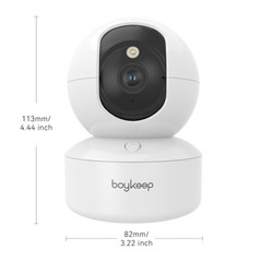 boykeep Wireless 5G WiFi Security Camera 2K Smart Indoor Night Vision Wired Cam