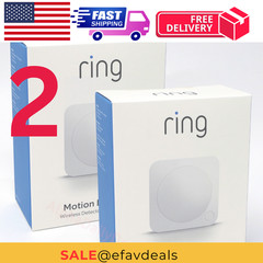 2 Pack Ring Alarm Motion Wireless Detector 2nd Gen White 4SP1SZ-0EN0