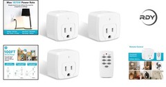 Energy Efficient 3-Outlet Remote Control Plug – 100FT RF Signal Included