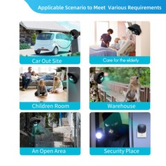 656ft Wireless Driveway Alarm Motion Sensor Alarm Indoor Outdoor H2C8 Waterproof