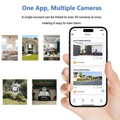 Wansview Solar Wireless Security Camera 360°PTZ 2K 3MP Dual-Cam Human Detection