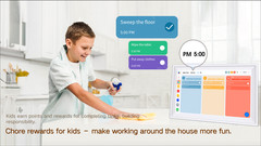 15-inch Wall Planner Digital Calendar & Chore Chart, Smart Touchscreen