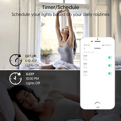 Smart WIFI In-Wall Switch For Alexa Google Home APP No Remote Control&Schedule