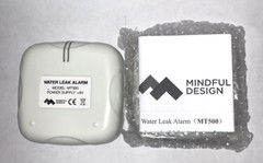 2 Pack Water Leak Detector 95 Db Flood Detection Alarm Sensor For Bathrooms Base