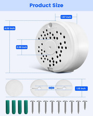 ABS Security Camera Junction Box Universal Mount Bracket for Bullet CCTV Cameras