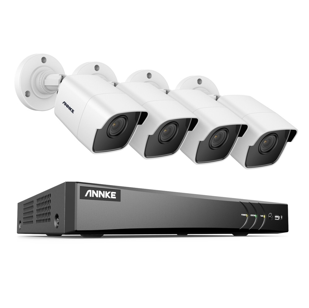 ANNKE 8CH DVR 5MP 4K Video CCTV Security Camera System AI Detection Color Night
