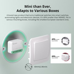 SONOFF Extreme Smart Switch,Wifi Mini DIY Module Matter Timer App Remote Control