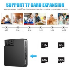180° Mini WIFI Smart Camera 1080P HD Night Vision Security Camera + Battery