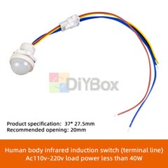 LED PIR Infrared Motion Sensor Detection Auto Sensor Light Control AC110-240V