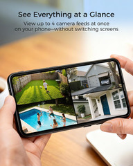 4K Ultra HD Solar Security Cameras Wireless Outdoor, No Subscription Required, H