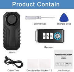 Wireless Driveway Alarm Detector Bike Door Window bell for Outdoor Indoor Secure