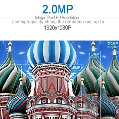 1080P FHD HOME SECURITY SURVEILLANCE SYSTEM SMART WITH NIGHT VISION MOTION VIDEO