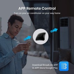 Broadlink RM4 Pro Smart IR/RF Remote Control Hub with Sensor Cable(2.4Ghz Wi-Fi