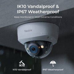 Reolink Dome IK10 PoE IP Camera Person/Vehicle/Animal Alert RLC-1240A/840A/540A