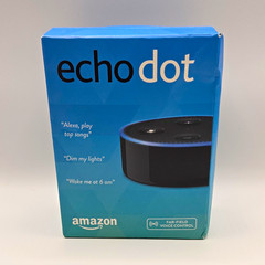 Amazon Echo Dot (2nd Gen) Black Smart Speaker w/ Alexa, Bluetooth/Wi‑Fi *SEALED*