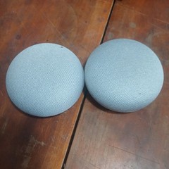 2 Google Home Mini Smart Speaker Gray Wi-Fi Google Assistant No AC Adapter