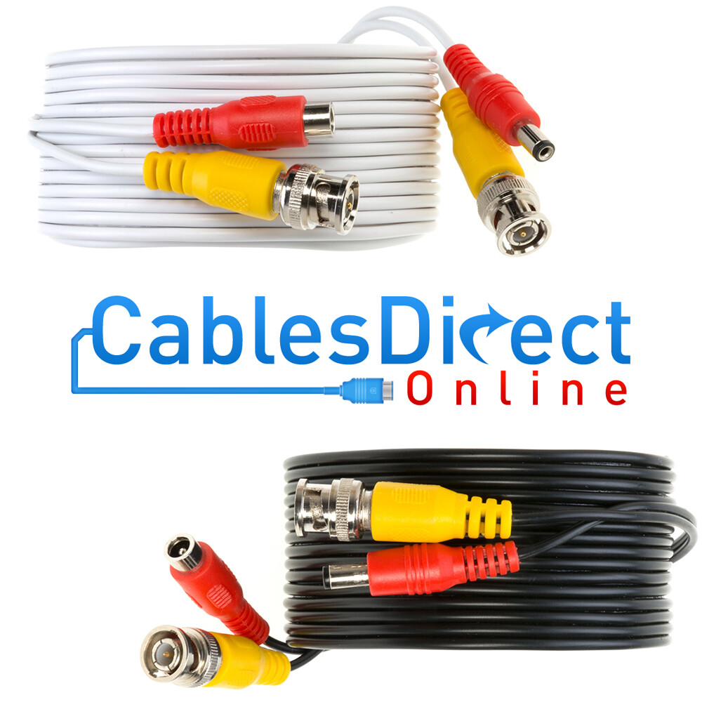 CCTV Cable Plug & Play Security Camera Wire BNC Power Video Audio 10FT – 100FT