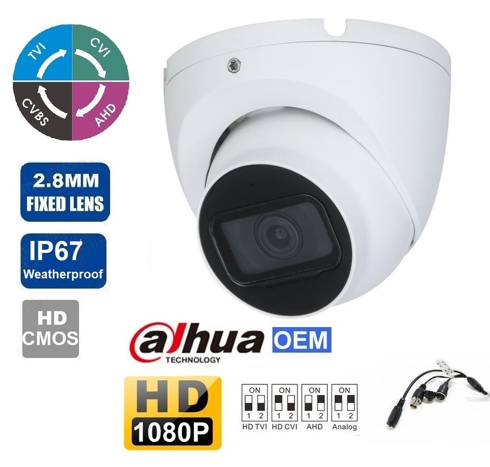 Vandalproof 1/2.7″ HD CMOS HD-CVI 2.0MP IR-Cut Dome 1080p HD CAMERA BNC