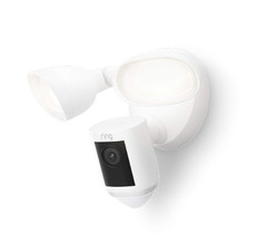 Ring Floodlight Cam Wired Pro with Bird’s Eye View and 3D Motion Detection White