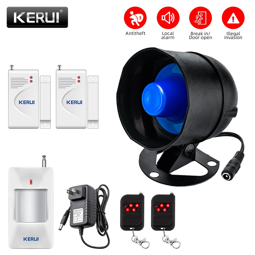 Powerful 110dB Siren DIY Wireless Home Intruder Security Protection Alarm Kit