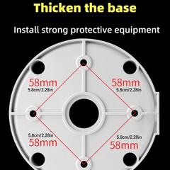 Plastic Junction PC Box CCTV Bullet Dome Camera Wall Mount Bracket