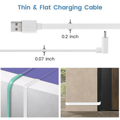 Smays 10 Ft Cable for WYZE Cam Pan V3 Camera, Long Micro USB Flat Power Cord, 90