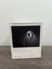 RING SPOTLIGHT CAM WIRED, Outdoor 1080p Wi-Fi Security Camera-WHT-FACTORY SEALED