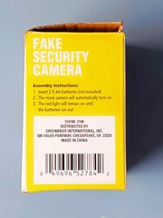 Fake Security Cameras W/ Lights No Wiring Necessary 2 x 1.5V AA
