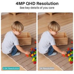 WUUK 4MP Indoor Security Camera Pan Tilt Cam for Baby Monitor Wi-Fi Home Secu…