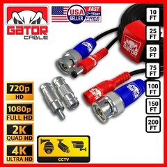 CCTV Cable Camera Security Surveillance BNC Extension Wire DC Power Video DVR HD
